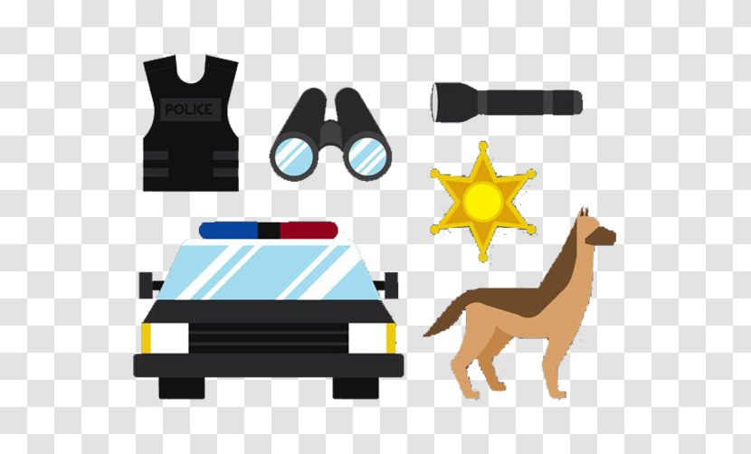 Police Car Dog Officer - Badge - POLICE Transparent PNG