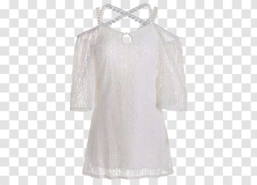 Shoulder Clothes Hanger Blouse Sleeve Dress - Criss-cross Transparent PNG