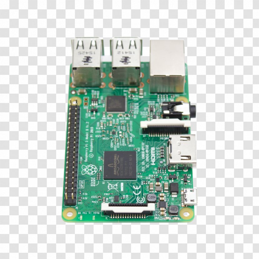 Microcontroller TV Tuner Cards & Adapters Raspberry Pi 3 Computer - Electronics Transparent PNG