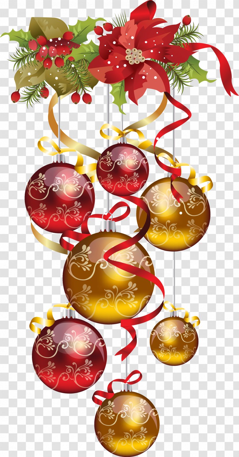 Christmas Decoration Ornament New Year Clip Art - Food - Greeting Transparent PNG