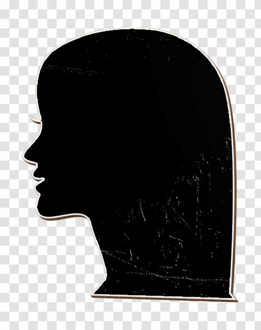 Hair Icon Woman Head Side View Icon Shapes Icon Transparent PNG