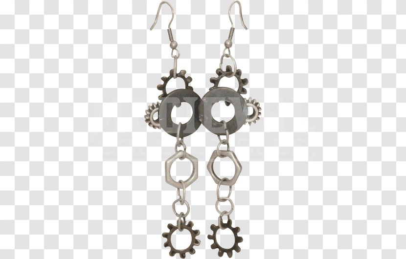 Earring Steampunk Silver Jewellery Clothing Accessories - Cufflink - Gear Transparent PNG