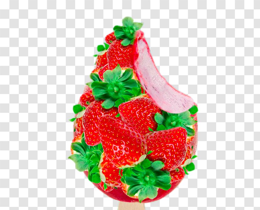 Ice Cream Strawberry Aedmaasikas Dessert Wallpaper - Fruit - Creative Bite Of The Transparent PNG