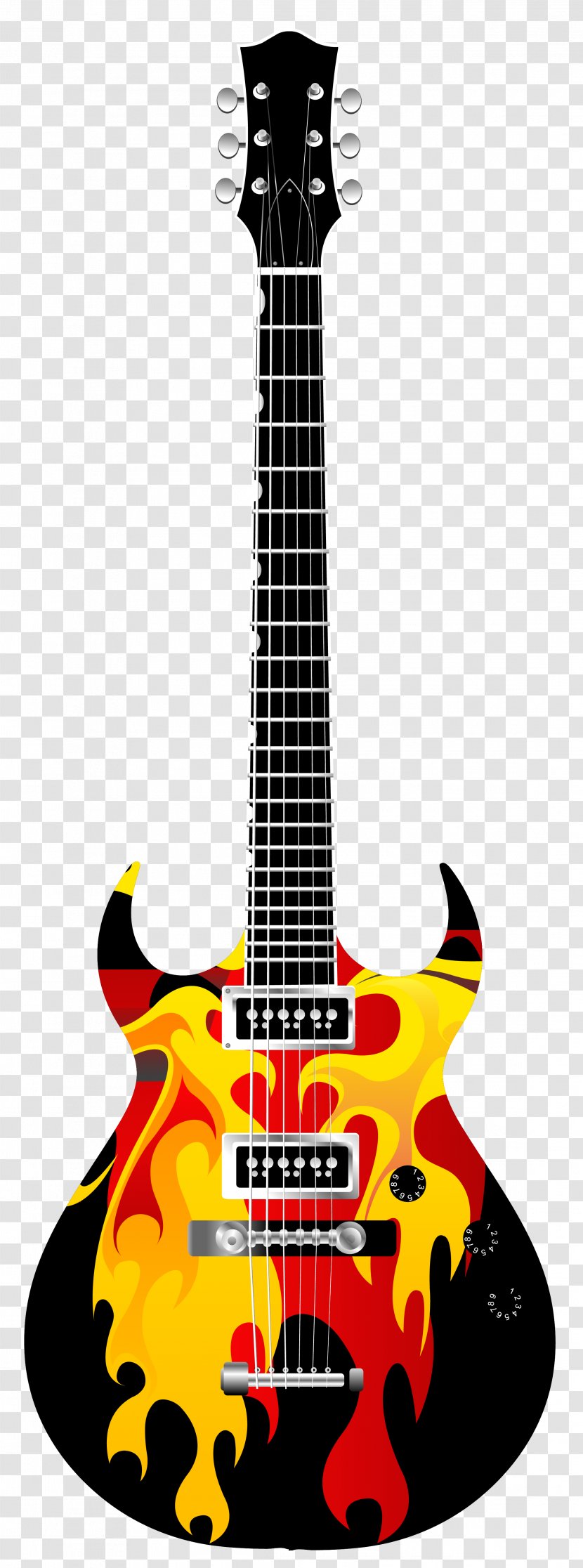 Electric Guitar Clip Art Transparent PNG