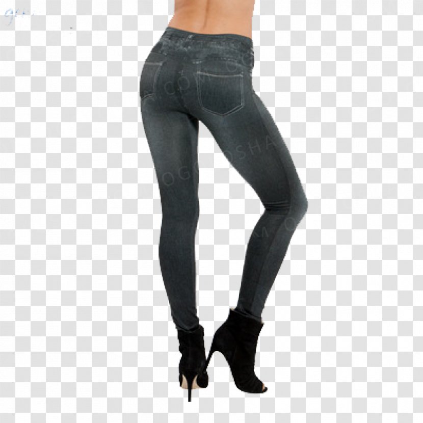 Jeggings Slim-fit Pants Leggings Jeans Denim - Silhouette Transparent PNG