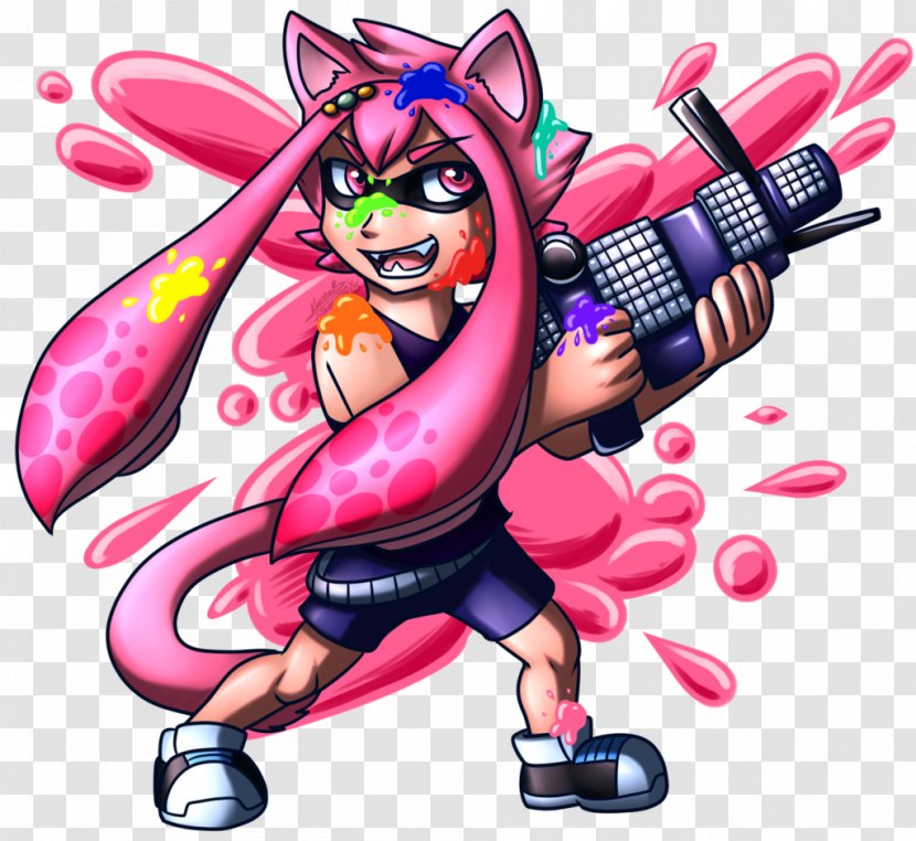 Character Animated Cartoon - Art - Splatoon Ink Transparent PNG