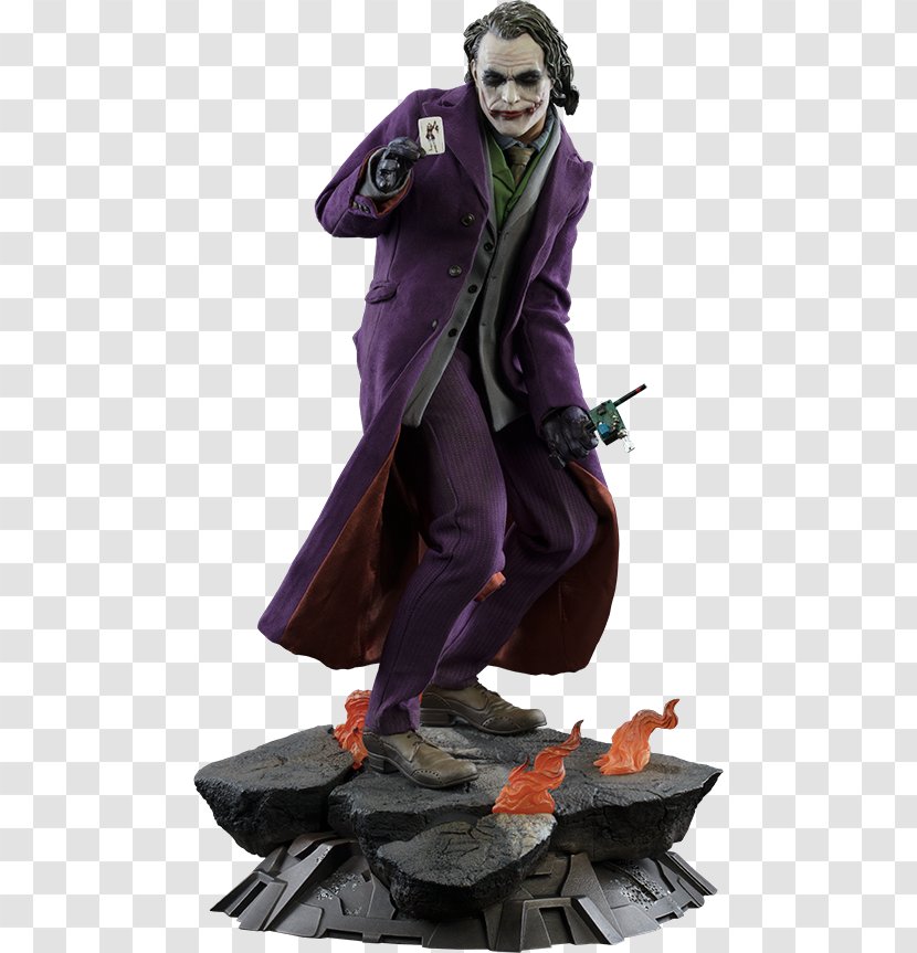 Joker The Dark Knight Batman Figurine Deathstroke - Heath Ledger Transparent PNG