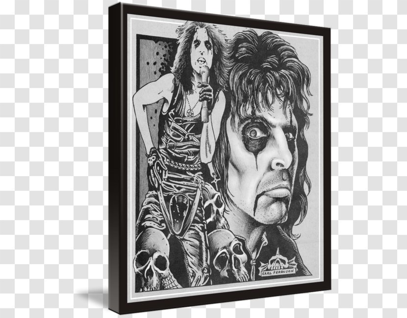 Portrait Picture Frames Character Modern Art - Alice Cooper Transparent PNG