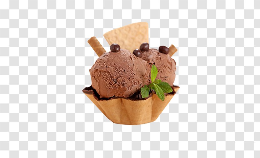 Chocolate Ice Cream Cone Waffle - Dondurma Transparent PNG