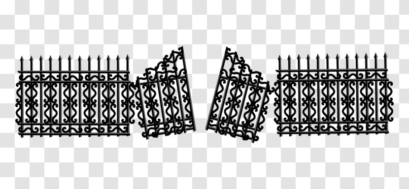 Picket Fence Gate Clip Art - Emoticon Transparent PNG