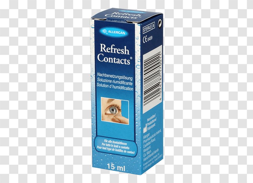 Eye Drops & Lubricants Refresh Contacts Allergan Pharmaceuticals Ireland Allergan, Inc. - Milliliter - Promotional Panels Transparent PNG