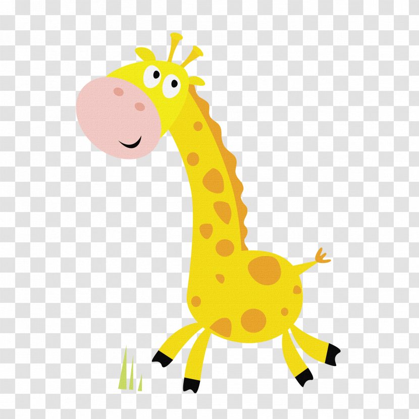 Giraffe Cartoon Royalty-free Illustration - Organism Transparent PNG