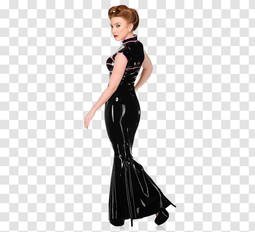 Gown Latex Cocktail Dress Shoulder - Silhouette - Women Cloth Transparent PNG