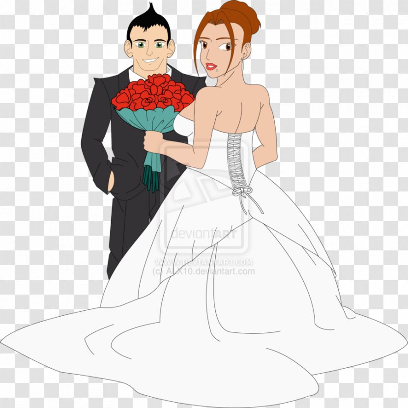 Convite Wedding Bride Drawing - Tree - Novios Transparent PNG