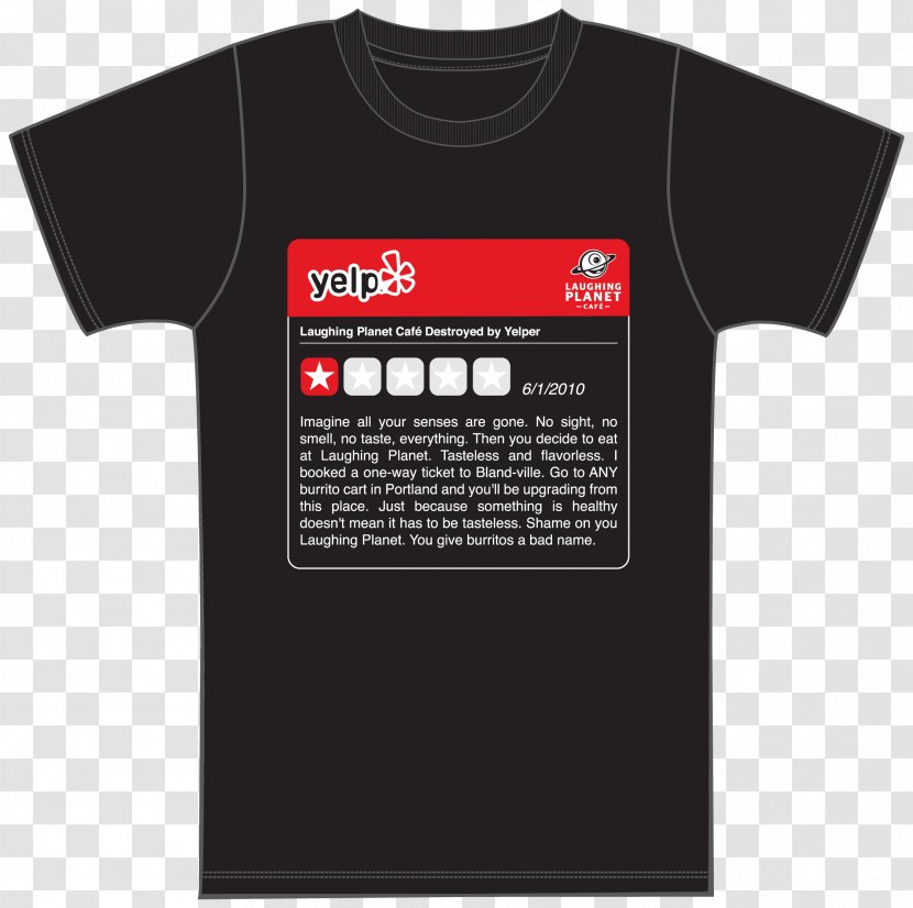 T-shirt Yelp Top Sleeve - Brand Transparent PNG