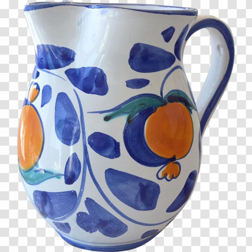 Mug Glass Pitcher Ceramic Jug - Cup - Bike Hand Painted Transparent PNG