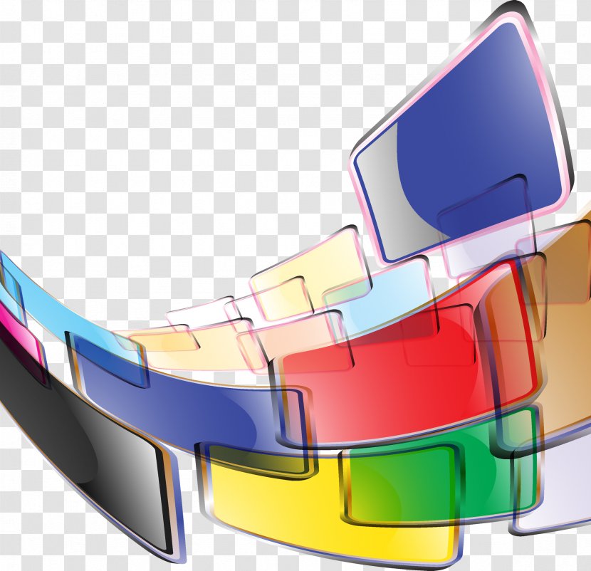 Drawing Clip Art - Personal Protective Equipment - 3d Three-dimensional Crystal Candy-colored Banners Transparent PNG