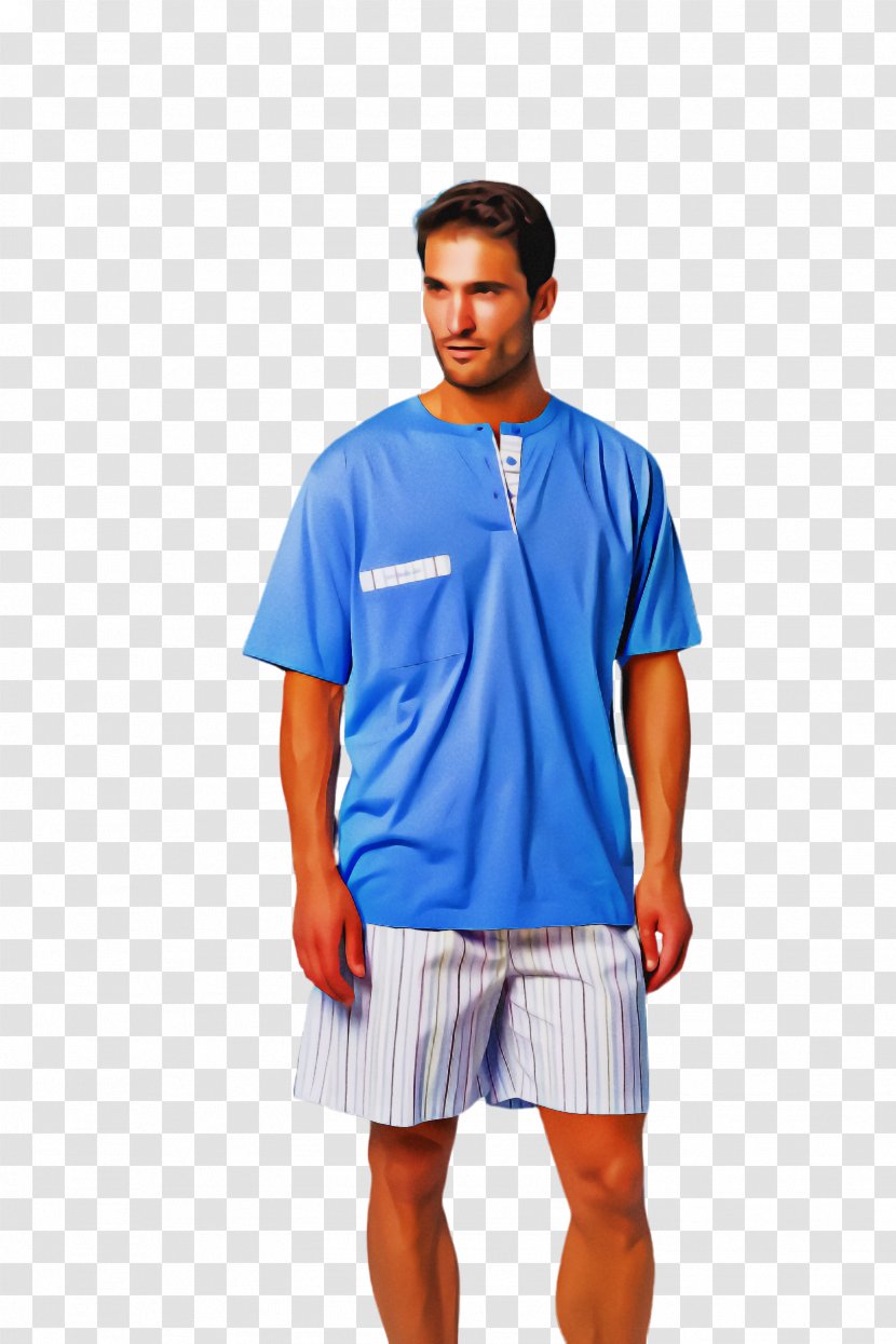Clothing Blue Sportswear Turquoise Jersey - Tshirt - Sleeve Shorts Transparent PNG