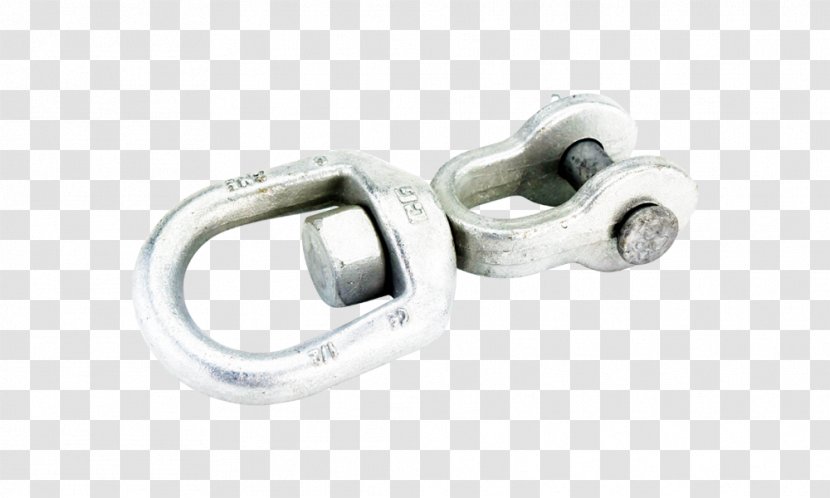 Swivel Lifting Hook Eye Bolt Shackle Hoist - Silver - Chain Transparent PNG