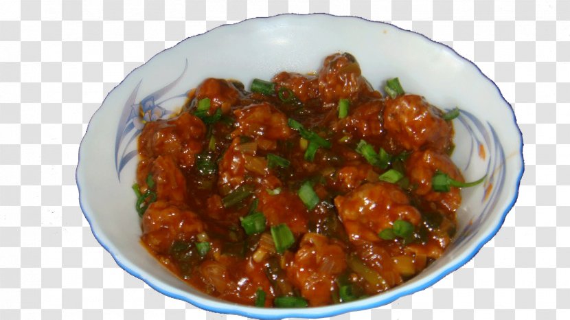 Gobi Manchurian Indian Chinese Cuisine Fried Rice Gravy - Soy Sauce - Non-veg Food Transparent PNG