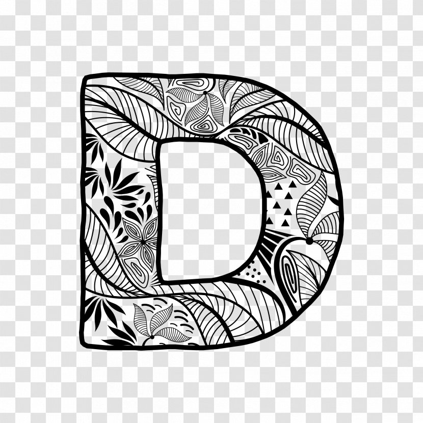 Drawing Line Art - Doodle - Creative Letters Transparent PNG