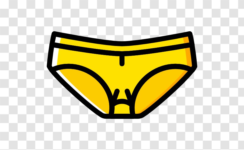 Swim Briefs Display Stand Clip Art - Yellow - Panty Transparent PNG