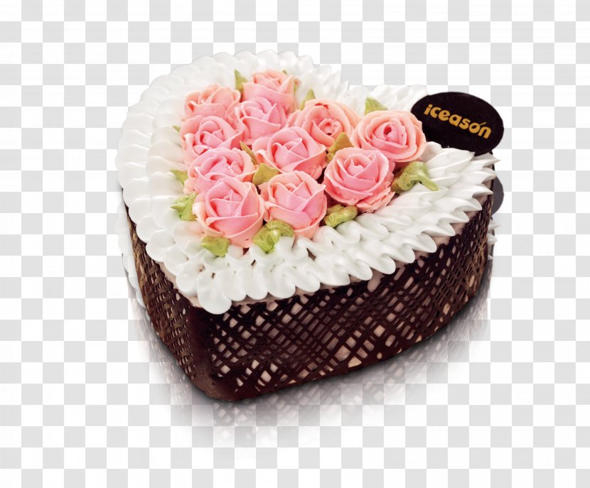Ice Cream Cake Birthday Chocolate - Valentine Transparent PNG