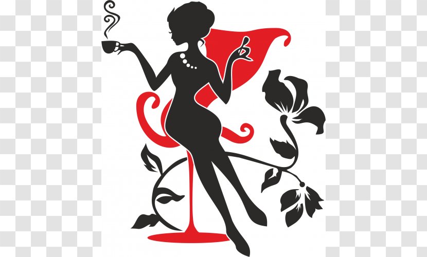 Silhouette Coffee Drawing - Stock Photography Transparent PNG