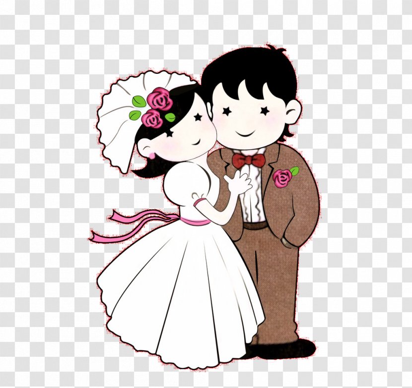 Marriage Cartoon Wedding Photography Contemporary Western Dress - Watercolor - Married Men And Women Transparent PNG