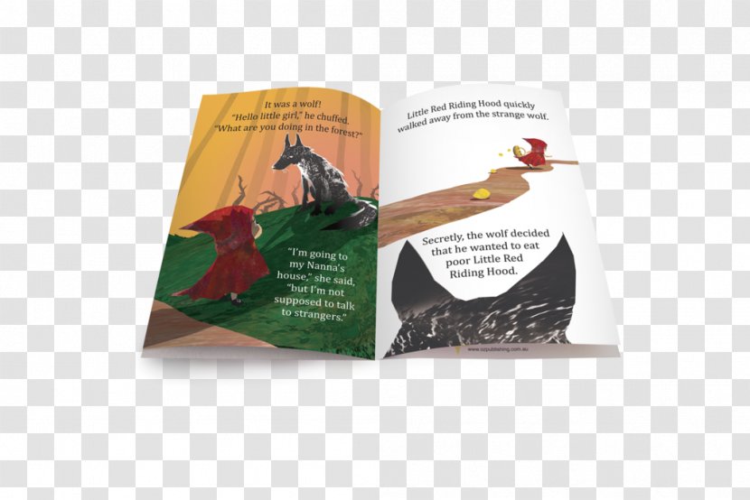 Little Red Riding Hood Fairy Tale Book Big Bad Wolf - Cartoon Transparent PNG