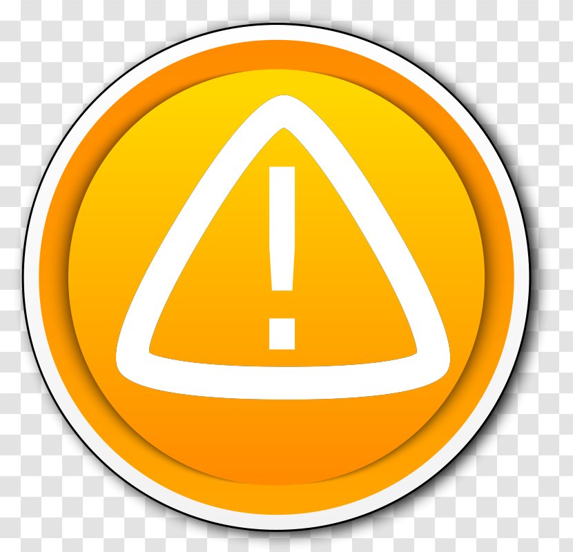 Button Icon - Yellow - Hazardous Waste Clipart Transparent PNG