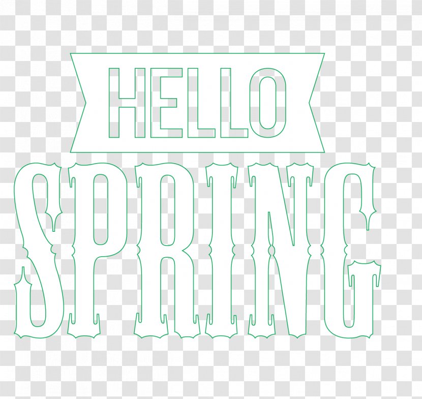 Logo Brand Text Illustration - White - Hello Spring Transparent PNG