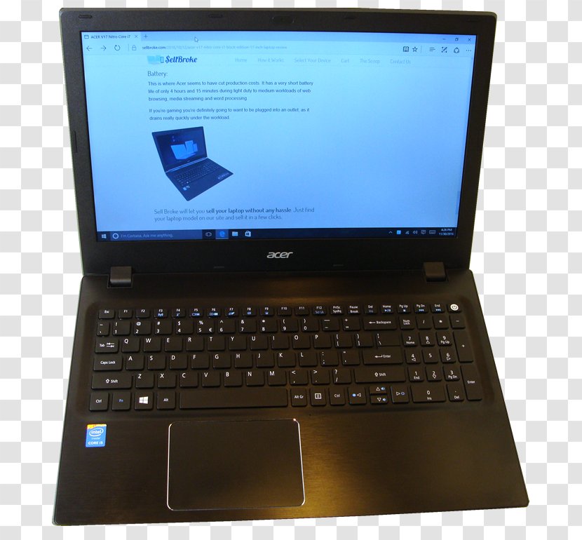 Netbook Computer Hardware Laptop Personal Output Device - Electronics Transparent PNG