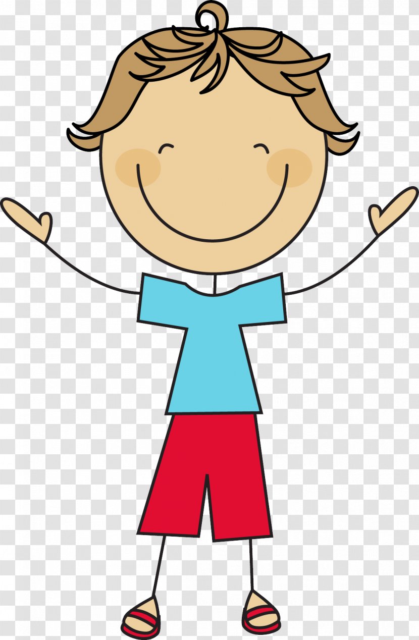 Cartoon Clip Art Male Happy Finger - Smile - Thumb Transparent PNG