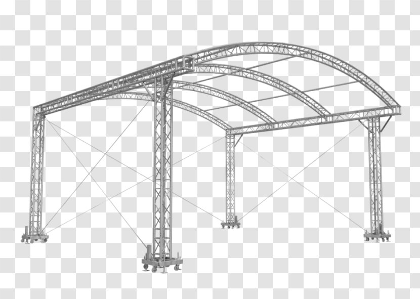 Timber Roof Truss Structure Canopy - Bridge Transparent PNG