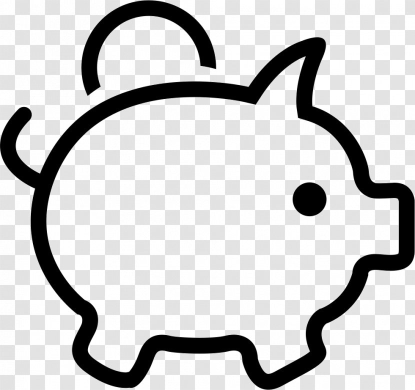 Piggy Bank Money - Head - Taper Vector Transparent PNG