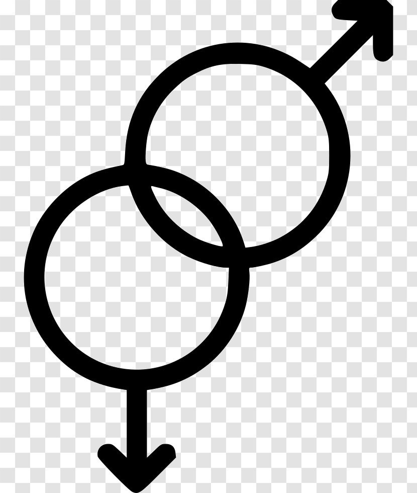 Gender Symbol Line - Blackandwhite Transparent PNG