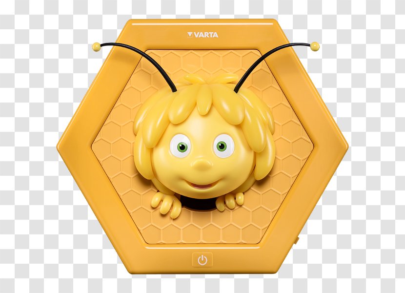 Maya The Bee Light VARTA Lamp Electric Battery - Smile - Maja Transparent PNG