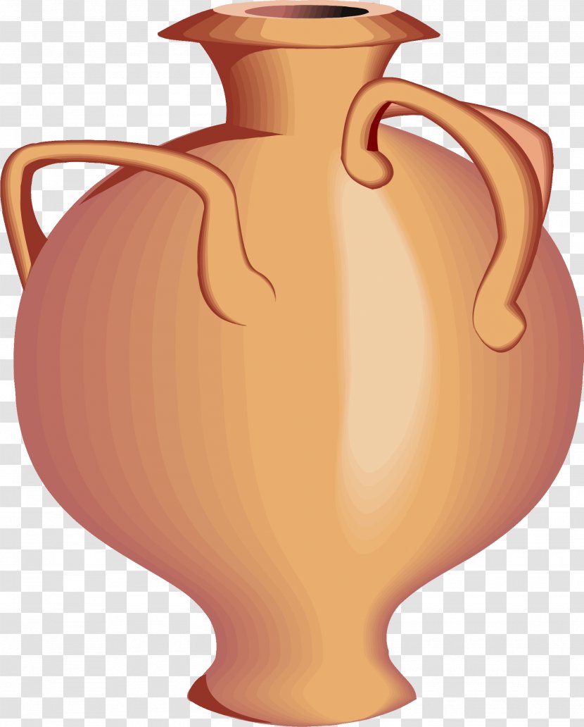 Pottery Ceramic Vase Clip Art - Tableware - Vases Transparent PNG