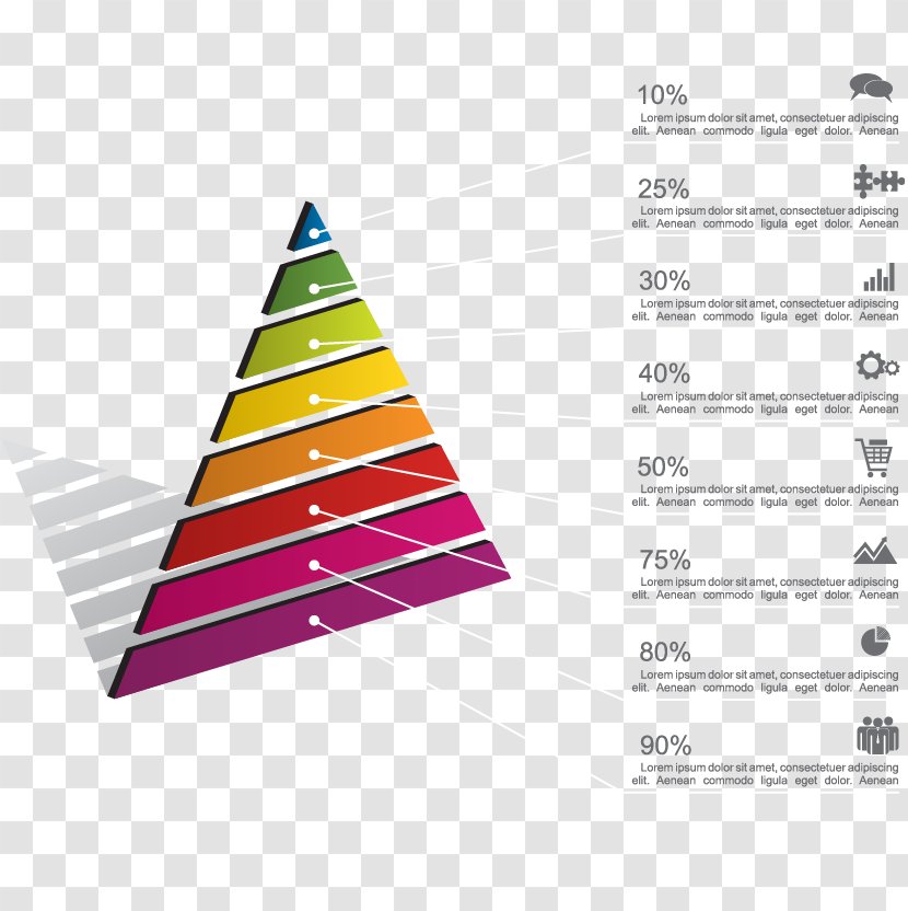 Infographic Photography Illustration - Text - Vector Colored Triangle Transparent PNG