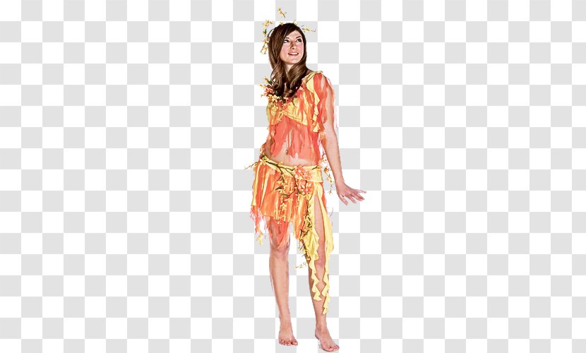 Orange - Hippie - Fashion Design Dress Transparent PNG