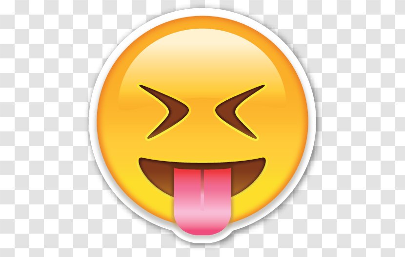 Emoji Face Smiley Sticker - Orange Transparent PNG