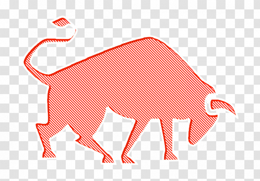 Animals Icon Strong Bull Side View Icon Bull Icon Transparent PNG