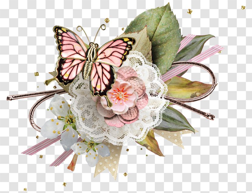 Butterfly Cut Flowers Clip Art - Flower Arranging Transparent PNG