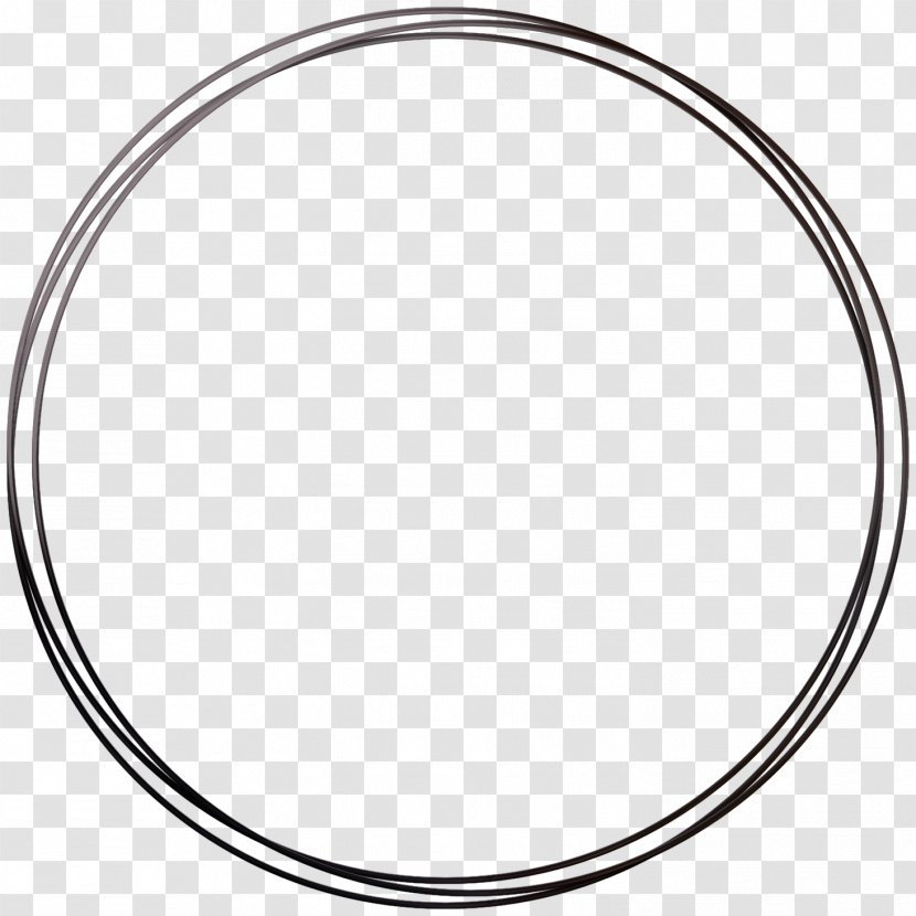 Circle Area Angle Point Black And White - Round Frame Transparent PNG