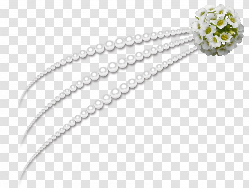 Pearl Necklace Jewellery - Hand-painted Necklace,Jewelry Transparent PNG