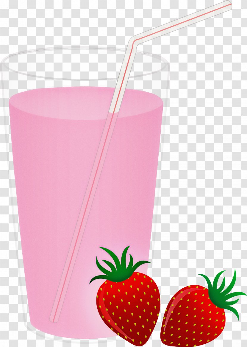 Strawberry - Juice - Smoothie Nonalcoholic Beverage Transparent PNG
