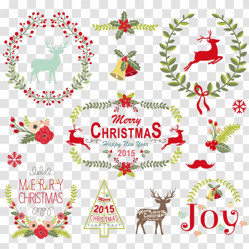 Vector Graphics Christmas Day Illustration Image - Holiday - Wreath Transparent PNG
