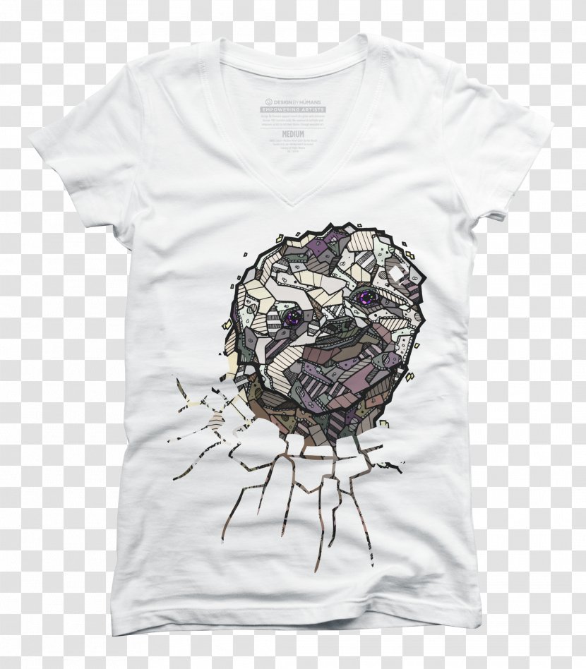 Printed T-shirt Sleeve Design By Humans - Tshirt - Sloth Hanging Transparent PNG