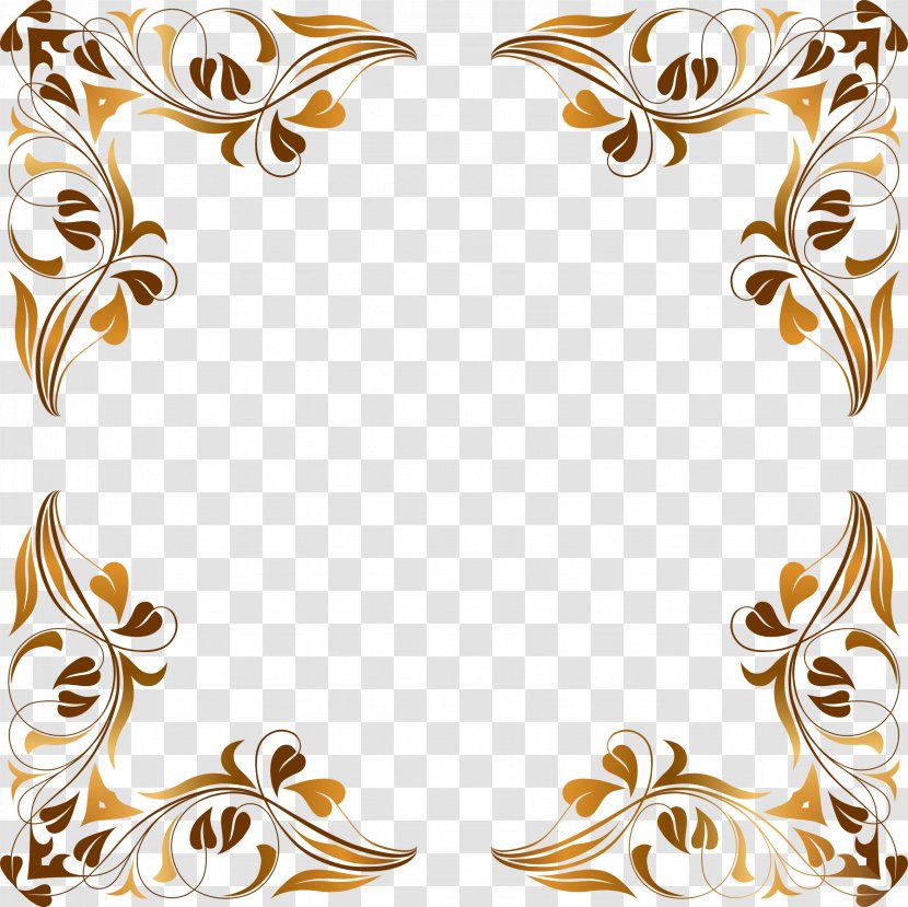 Picture Frame Decorative Arts Clip Art - Floral Flourish Cliparts Transparent PNG
